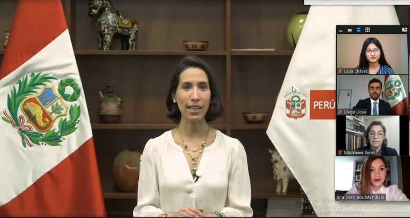 Claudia Cornejo, ministra de Comercio Exterior y Turismo.