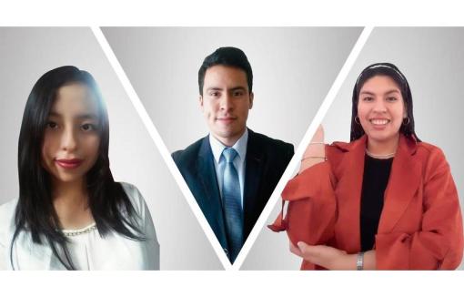 Allison Ayala, Marco Antonio Sedán y Valeria Rondón, nuestros ganadores del Torneo de Debate Lima Joven 2020.