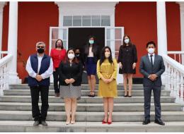 Nuestra coordinadora Mónica Zegarra (tercera de izquierda a derecha en la fila superior) e integrantes del CCRTA - La Libertad.